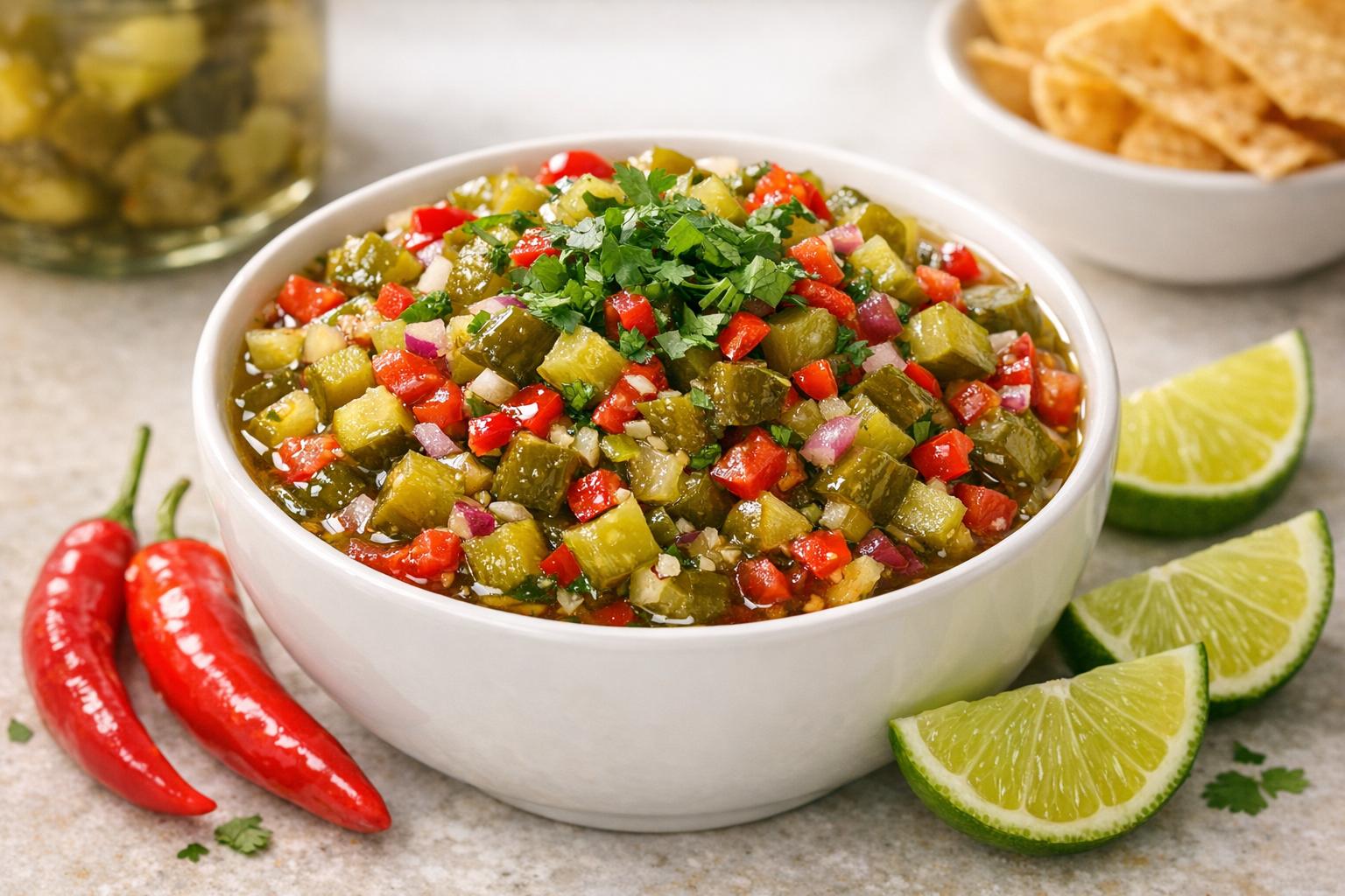 How To Make Spicy Pickle Salsa – Harold's Pickles