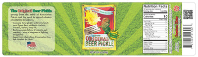 Harold's - The Original Beer Pickle Gherkins - Super Hot and Dill Spicy Pickle Gherkins Packed With Fresh Garlic and Habanero - Made in Texas