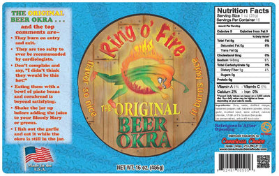 Harold's - Bartender Trio - Harold's Olmec Olive, Harold's Original Beer Pickle, and Harold's Ring O Fire Original Beer Okra - Made in Texas